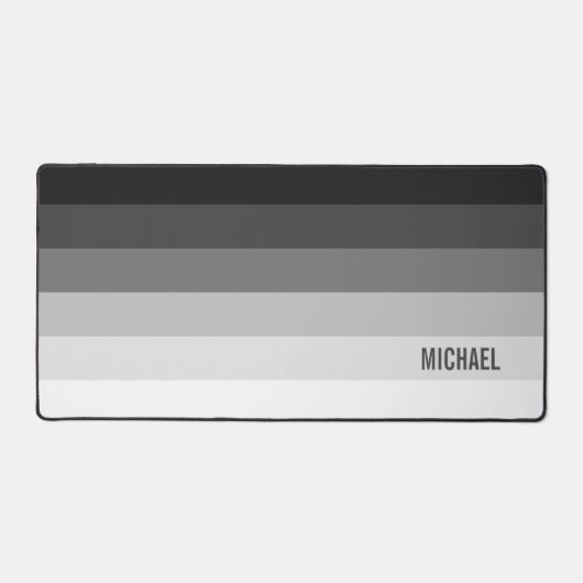 Bandes de dégradé noir et blanc avec nom (Recto)