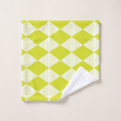 Bandes de diamant vert (Gant de toilette)