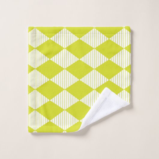 Bandes de diamant vert (Gant de toilette)