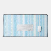 Bandes de griffes florales en bleu et blanc bébé (Clavier et souris)