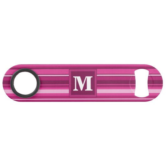 Bandes de monogramme fuchsia (Devant (Horizontal))