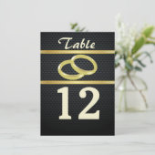 Bandes de numéros de table d'or (Debout devant)