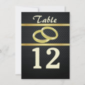 Bandes de numéros de table d'or (Devant)