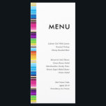 Bandes de ressort de série | Menu de mariage<br><div class="desc">Un ensemble de cartes de menu de mariage motif serape dans un style ouvert et minimal. Parfait pour les couleurs vives du printemps.</div>