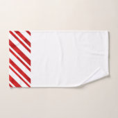 Bandes de Sucre de canne d'aquarelle rouge (Serviette à main)