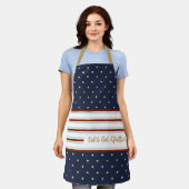 Bandes de sucre de canne et tablier à points Polka (Porté)