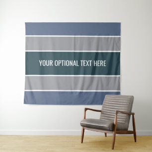 Bandes de tapisseries de texte personnalisé motif