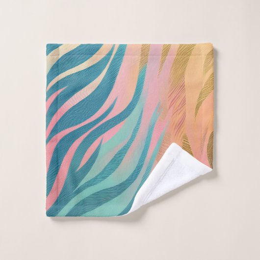 Bandes de Tiger Pastel (Gant de toilette)