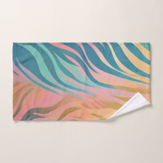 Bandes de Tiger Pastel (Serviette à main)