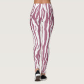 Bandes de tigre rose cool leggings motifs (Dos)