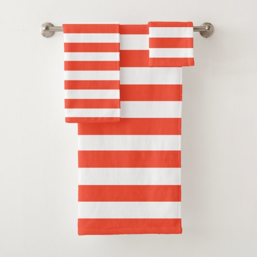 Bandes De Transats Rouge Et Blanc (En situation)