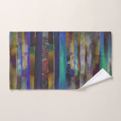 Bandes déchirées de textures numériques colorées (Serviette à main)