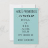 Bandes des invitations ECG de partie de retraite (Dos)