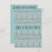 Bandes des invitations ECG de partie de retraite (Devant / Derrière)