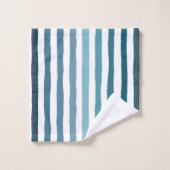 Bandes dessinées à la main dans les tons bleu d'in (Gant de toilette)