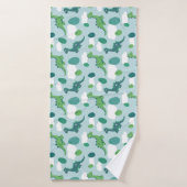 Bandes dessinées de dinosaures mignons (Serviette de bain)