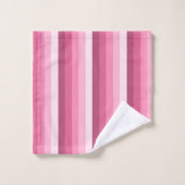 Bandes d'ombre rose (Gant de toilette)