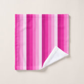 Bandes d'ombre rose chaud (Gant de toilette)
