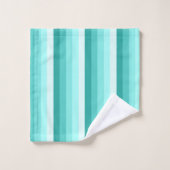 Bandes d'ombre turquoise (Gant de toilette)