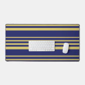 Bandes d'or et de marine à motifs (Clavier et souris)