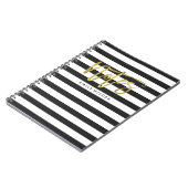 Bandes d'or et de noir | Carnet (Côté gauche)