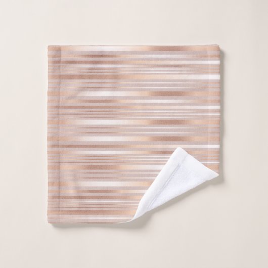 Bandes d'or Rose (Gant de toilette)