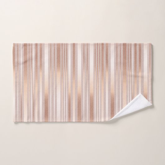 Bandes d'or Rose (Serviette à main)