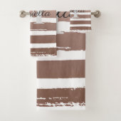 Bandes d'or rose avec Monogramme (En situation)