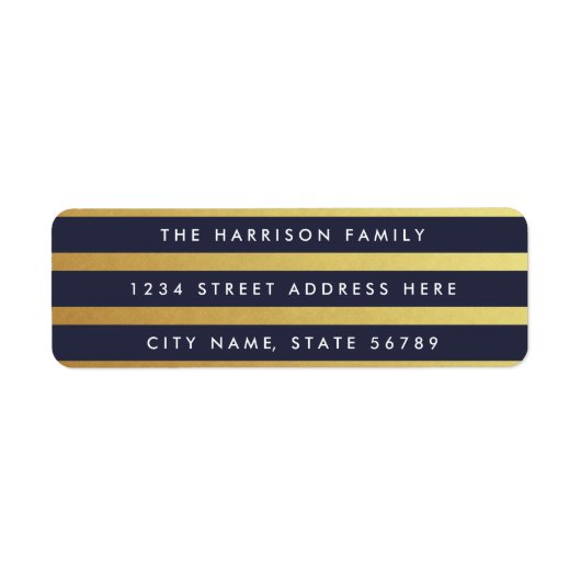 Bandes dorées Couleur personnalisée Étiquettes d'a (Devant)