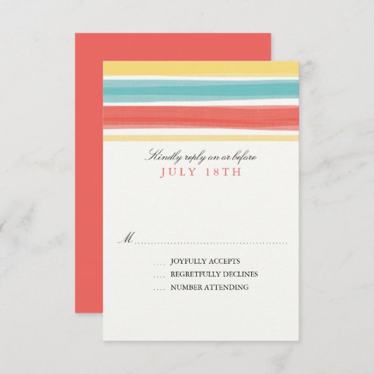 Bandes Enchantrices | RSVP pour mariage (Devant / Derrière)