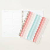 Bandes estivales en corail et turquoise (Devant avec enveloppe)