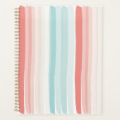 Bandes estivales en corail et turquoise (Devant)