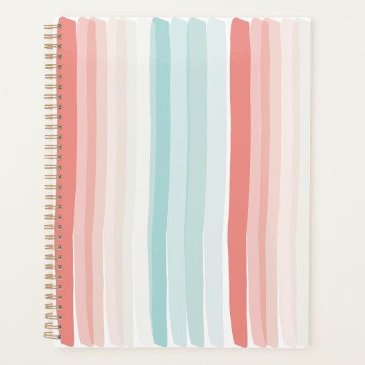 Bandes estivales en corail et turquoise (Devant)