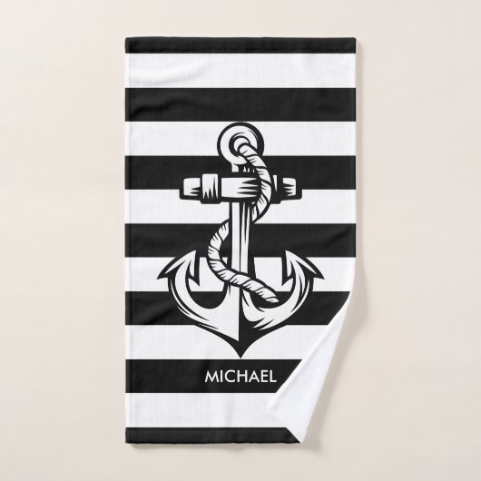 Bandes et Ancres (Serviette à main)