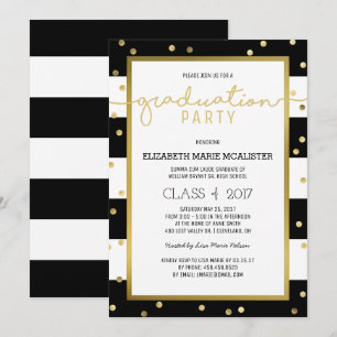 Bandes étincelantes   Invitation de la fête de gra