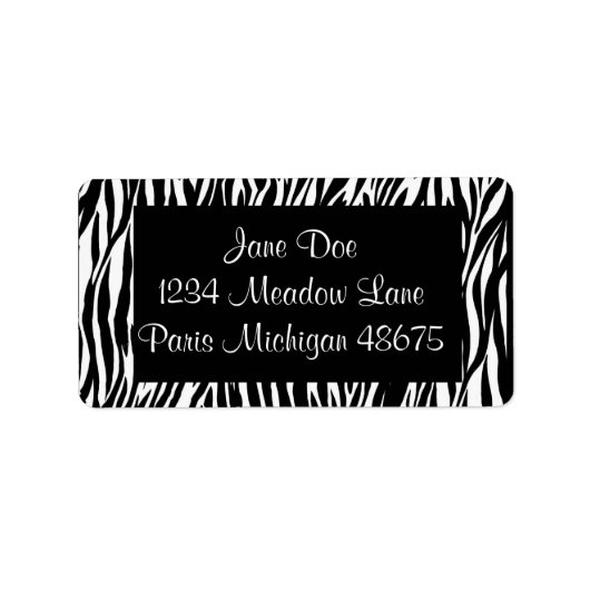 Bandes étiquettes de adresse/Zebra (Devant)