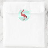 Bandes Flamants roses et Turquoises - Autocollant  (Sac)