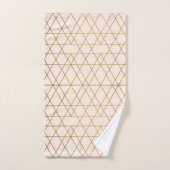 Bandes géométriques d'or (Serviette à main)