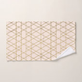 Bandes géométriques d'or (Serviette à main)