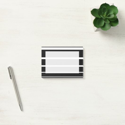 Bandes graduées en noir et blanc Post-It Notes (Bureau)