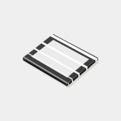Bandes graduées en noir et blanc Post-It Notes (Incliné)