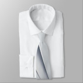 Bandes Gris Bleu Cravate d'impression (Attaché)