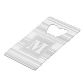 Bandes gris clair monogrammes (Devant Angle)