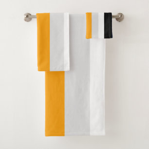 Bandes jaunes, bleues, blanches et noires