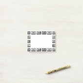 Bandes magnétiques Post-It (Sur un bureau)