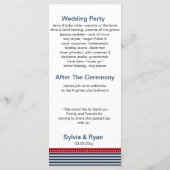 bandes marines, gouvernail, programmes de mariage  (Dos)