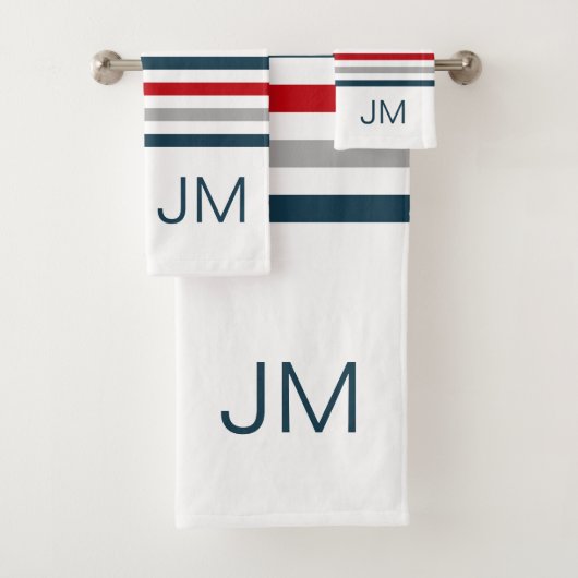 Bandes marines horizontales colorées (En situation)