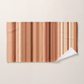 Bandes mélangées, Brown, Tan et Crème (Serviette à main)