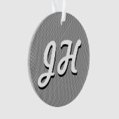 Bandes minces en noir et blanc | Initiales retro-s (devant)