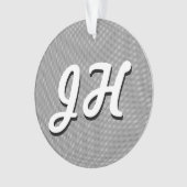 Bandes minces en noir et blanc | Initiales retro-s (devant)